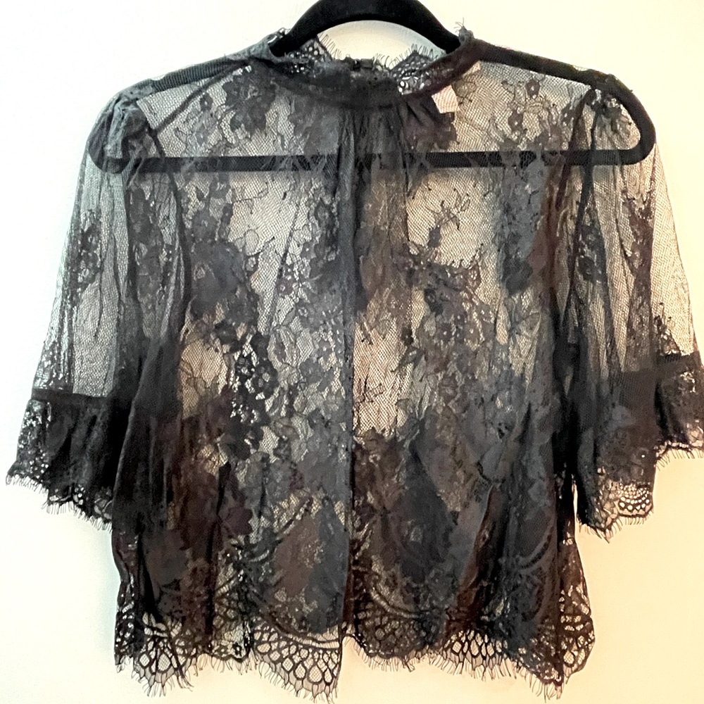 Lacy Black Top